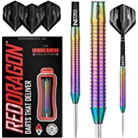 RED DRAGON Razor Edge Spectron 20g- 22g- 24g o 26g Dardos de Tungsteno de Punta de Acero con Plumas y Eje de Dardos